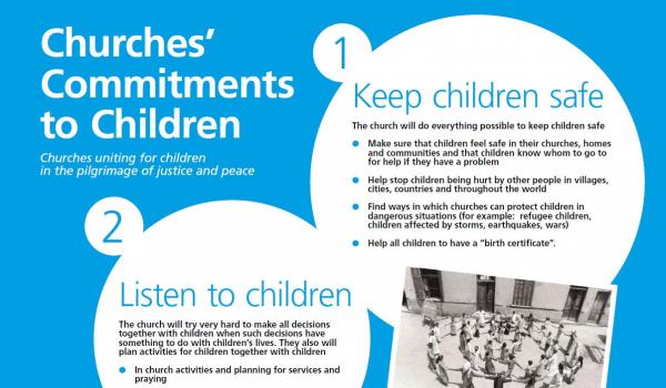 Poster for the Churches commitments to children