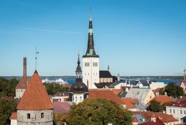 Tallinn Old city with church towers