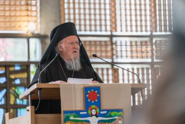 His All Holiness Ecumenical Patriarch Bartholomew delivers a sermon