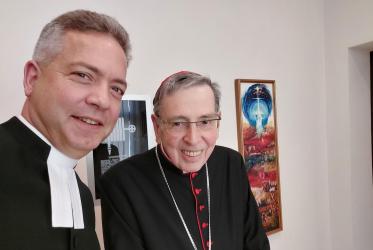 Rev. Lucas Snellmann and Cardinal Kurt Koch